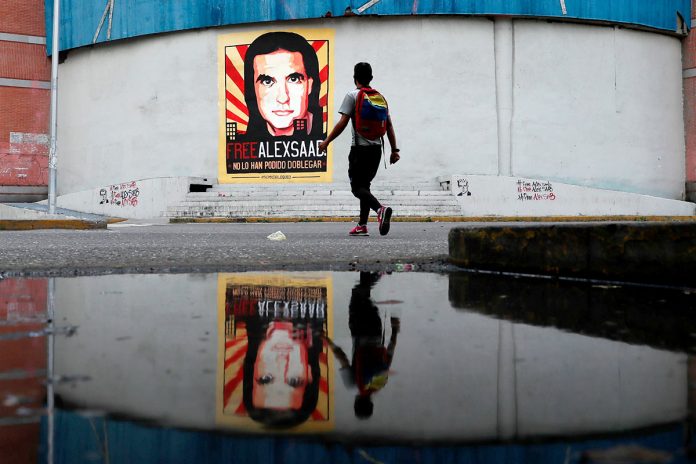 cartel de apoyo al empresario colombo-venezolano Alex Saab